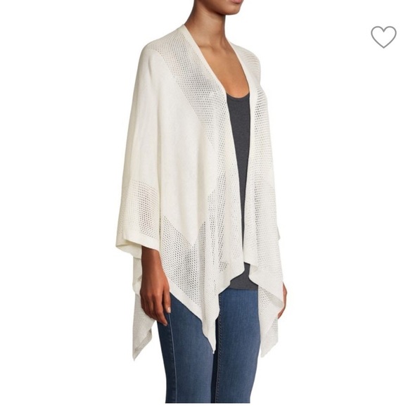 Vince Camuto Boho Open-Front Mesh Ruana Top..Size O/S - Picture 2 of 12
